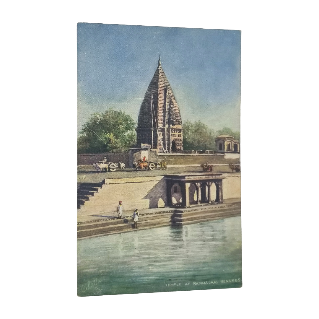 Postcard Tuck Oilette Temple of Ramnagar Hindu Temple India Deity Durga Mandir