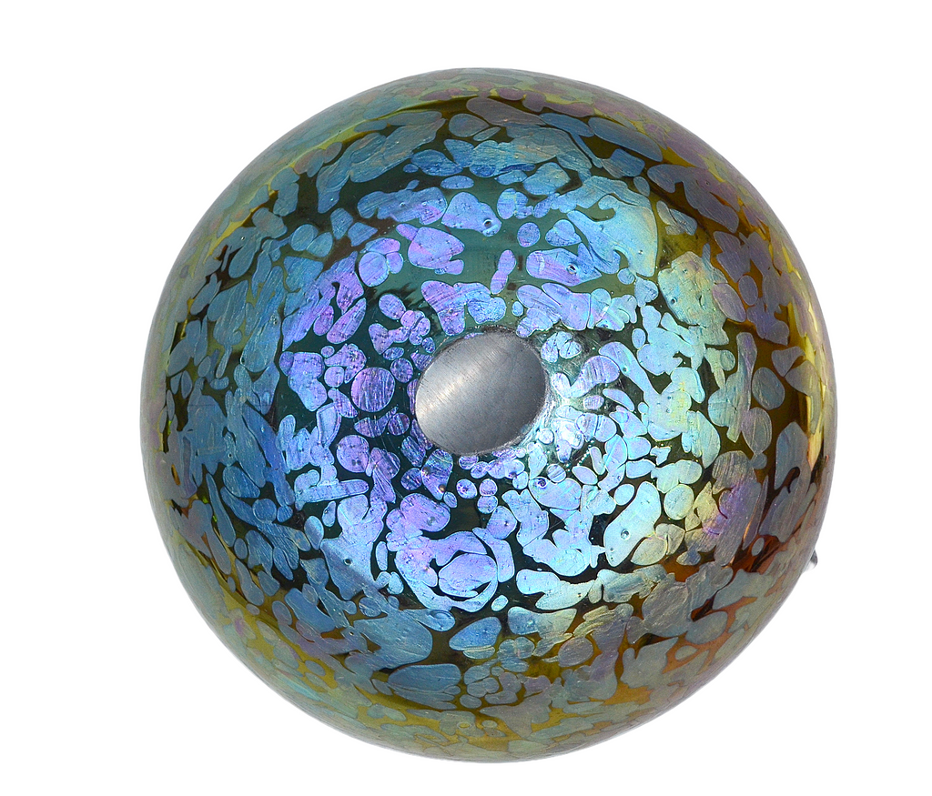 LOETZ Amethyst Papillon Bohemian Art Glass Bowl