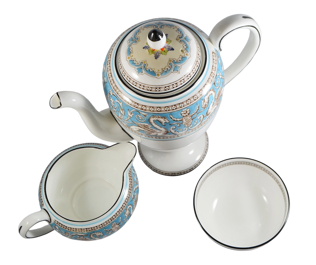 Wedgwood Florentine Turquoise Tea Coffee Service Pattern 2714