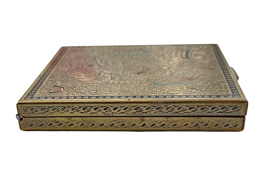 MCM Vintage Asian Animal Themed Volupte Makeup Powder Compact