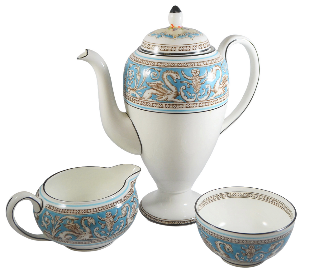 Wedgwood Florentine Turquoise Tea Coffee Service Pattern 2714