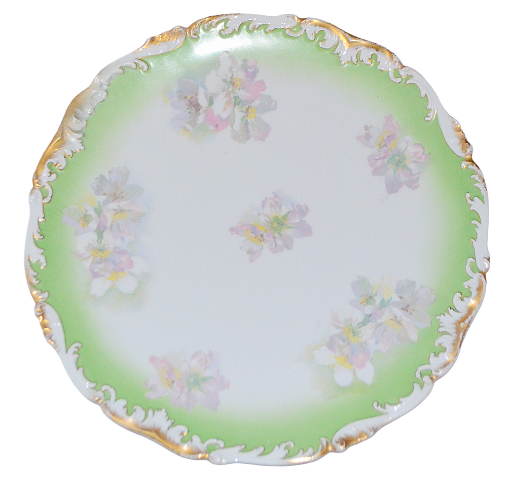 LIMOGES French Porcelain Center Serving Dish Pudding Bowl & Under Plate