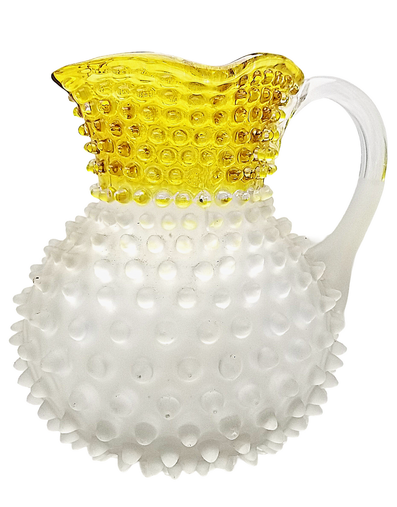 Hobbs EAPG Frances Dew Drop Hobnail Lemonade Pitcher Set