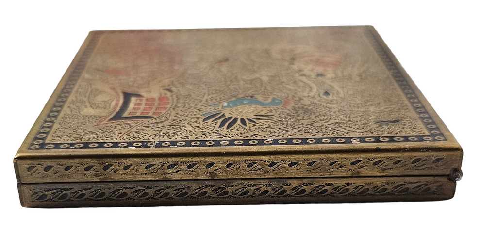 MCM Vintage Asian Animal Themed Volupte Makeup Powder Compact