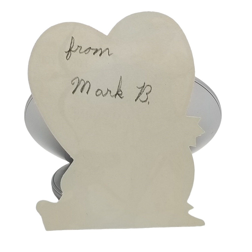 Hallmark Valentine Die Cut Card Robin Hood Boy with Puppy Dog