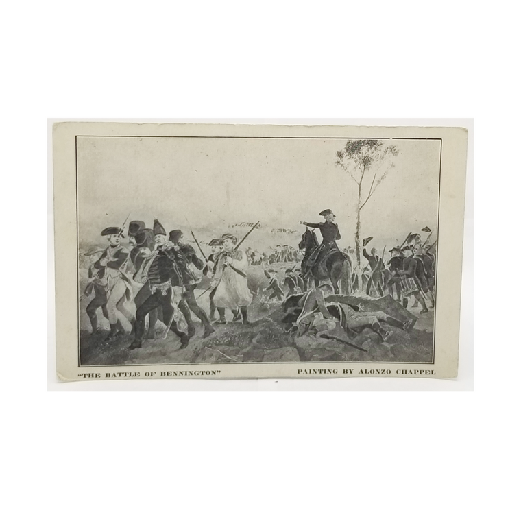 Patriotic Postcard Battle of Bennington 1777 by Alonzo Chappel