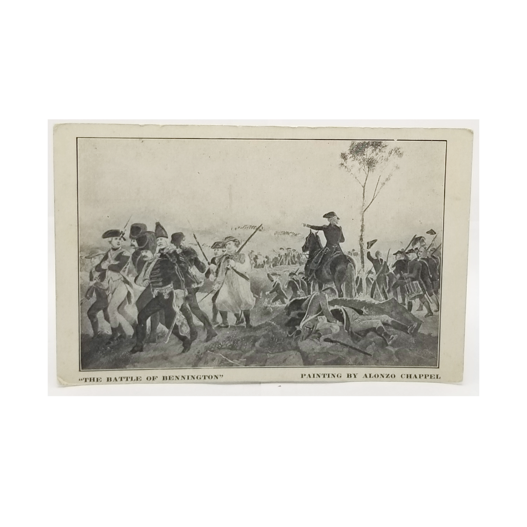 Patriotic Postcard Battle of Bennington 1777 by Alonzo Chappel