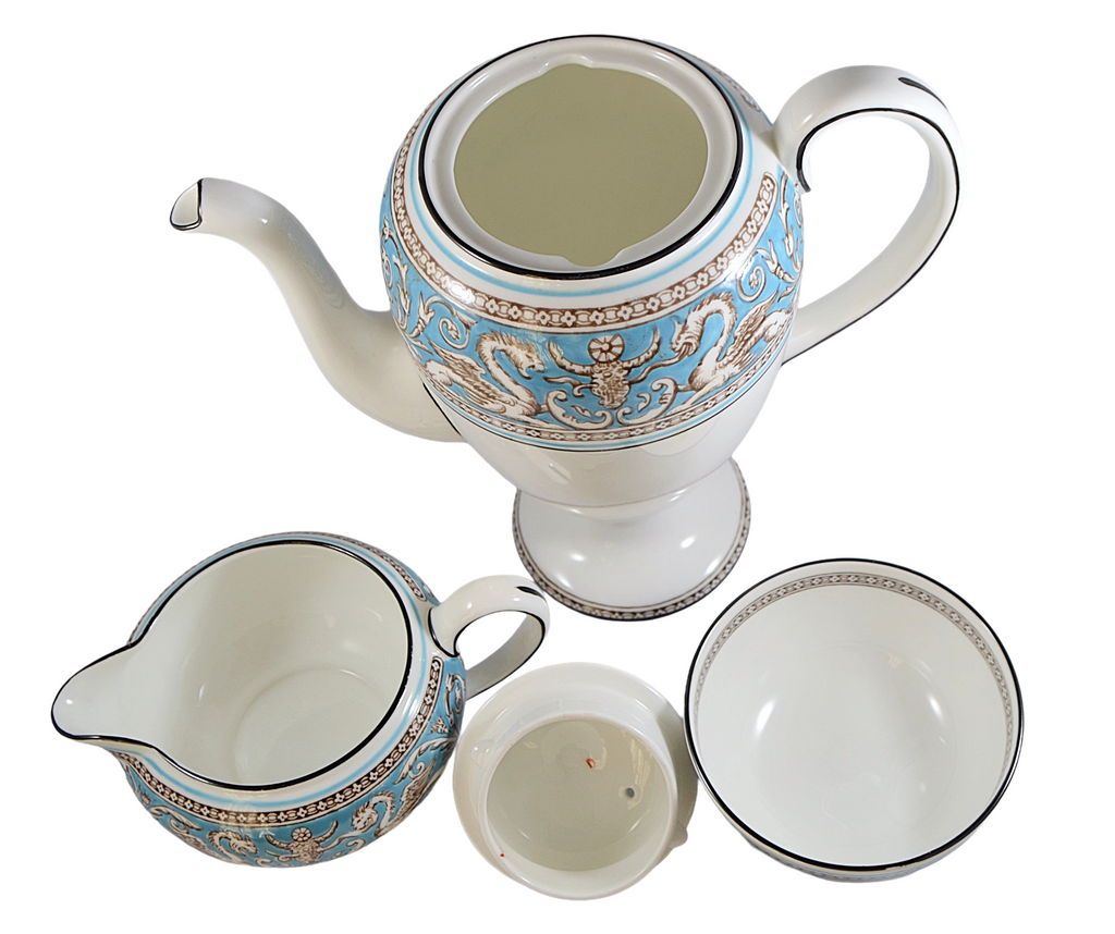 Wedgwood Florentine Turquoise Tea Coffee Service Pattern 2714