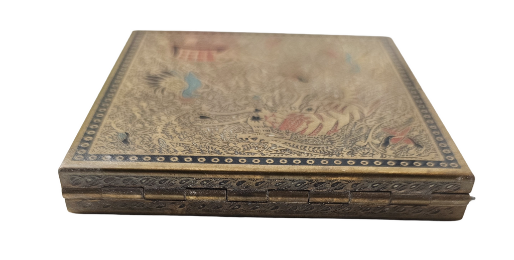 MCM Vintage Asian Animal Themed Volupte Makeup Powder Compact