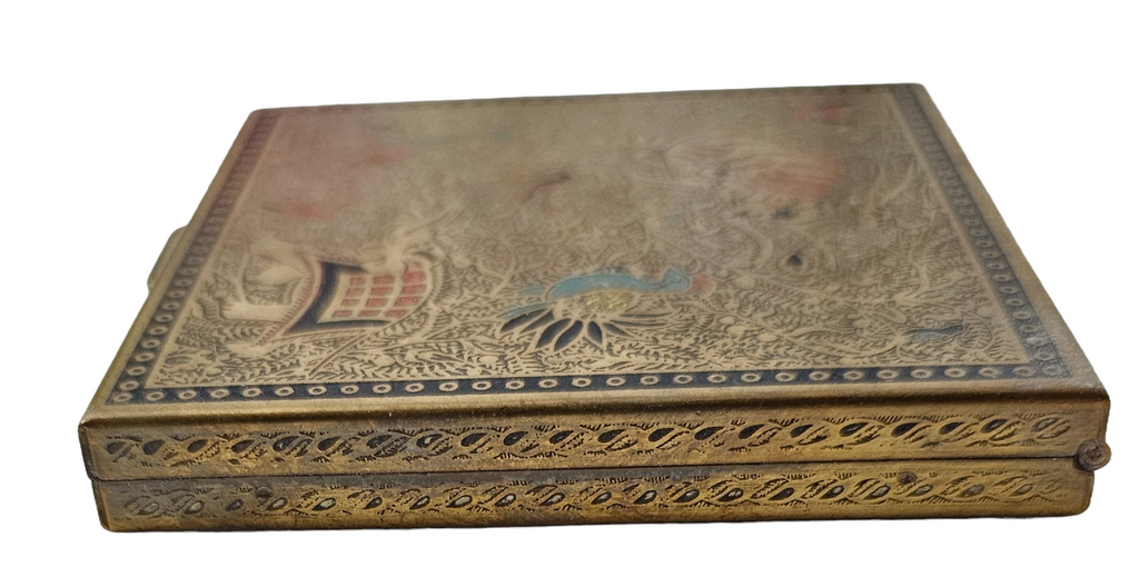 MCM Vintage Asian Animal Themed Volupte Makeup Powder Compact