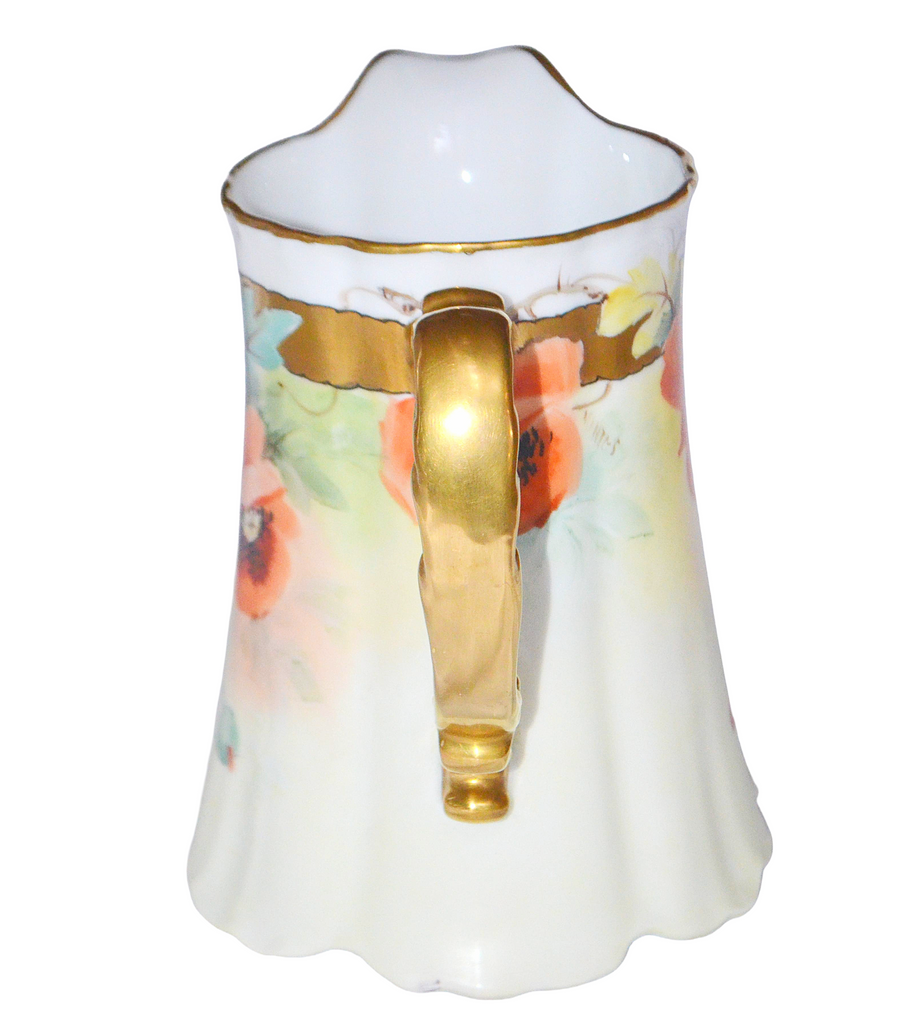 Bavaria Porcelain 7pc Painted Poppies Lemonade Water Set