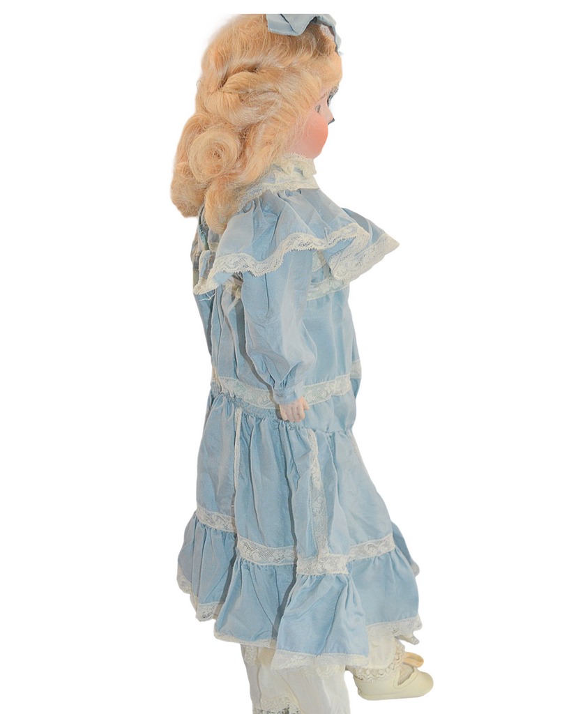 Antique German Porcelain Bisque Doll Kley Hahn 20" Tall