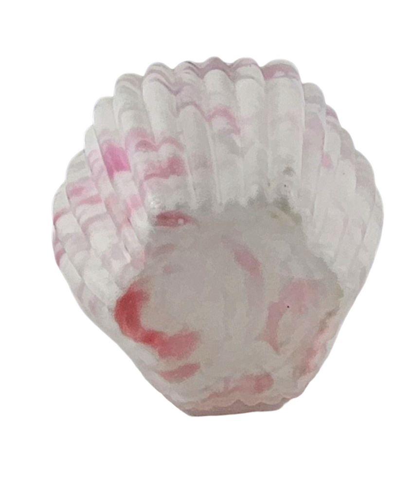 Northwood Pink Opalescent Spatter Glass Spooner Vase Pillar Ribbed