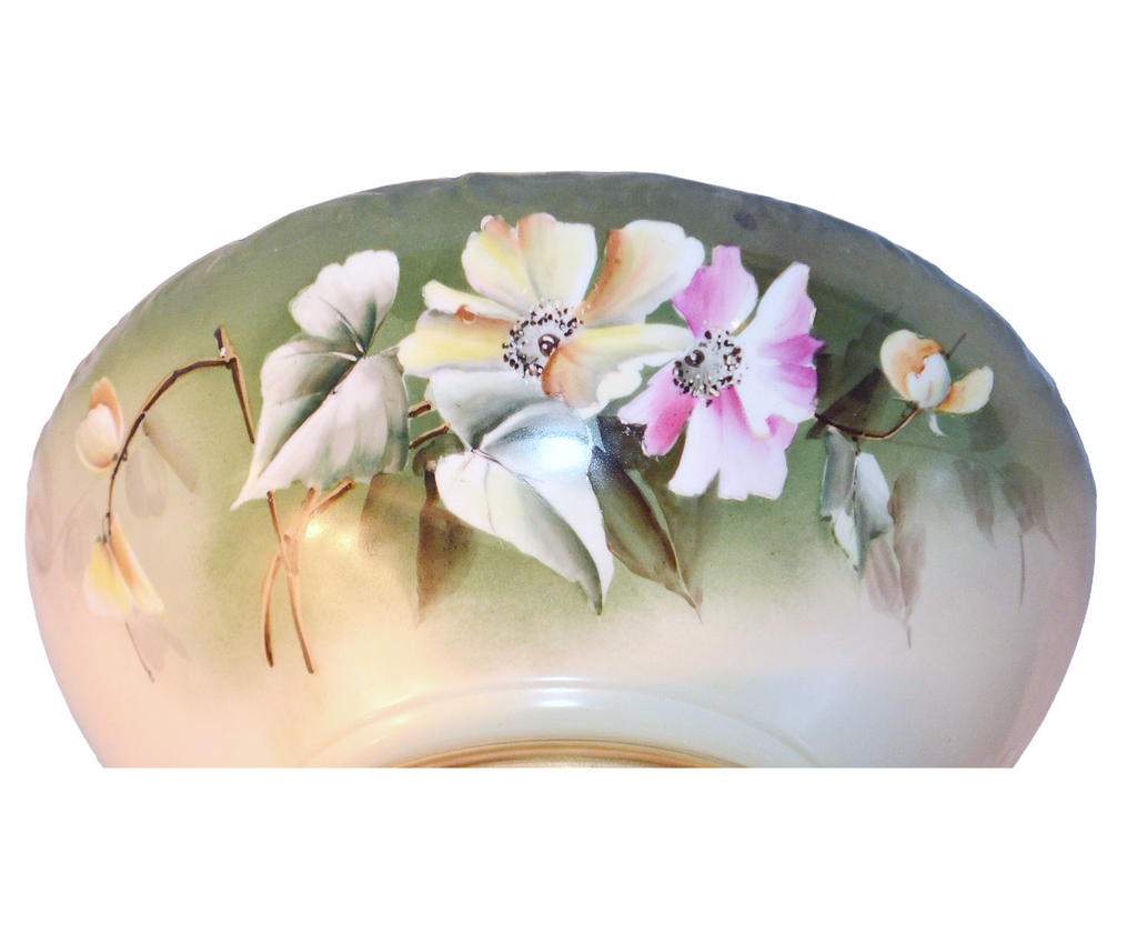 Limoges Punch Bowl Ravenwood Studios Sinclaire Hand Painted Primrose