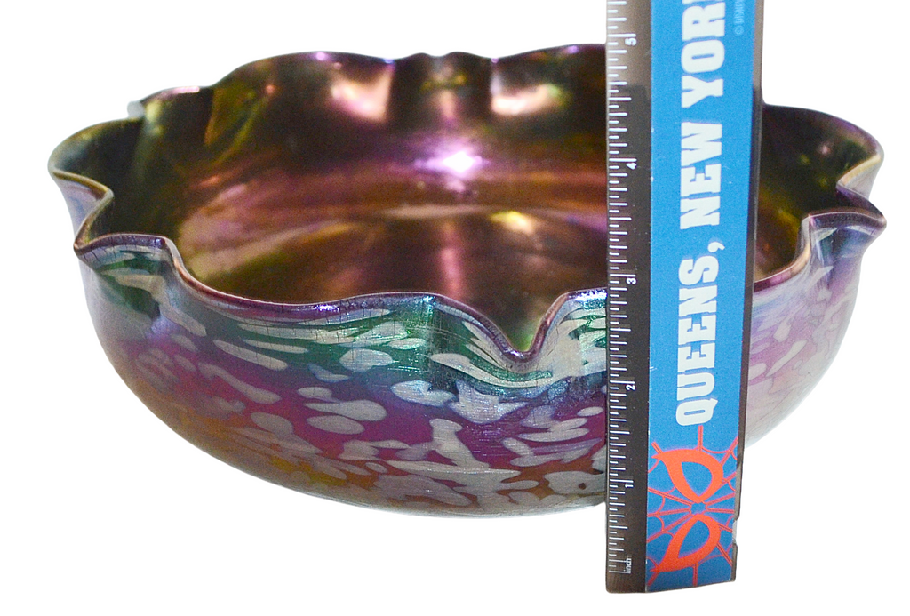 LOETZ Amethyst Papillon Bohemian Art Glass Bowl