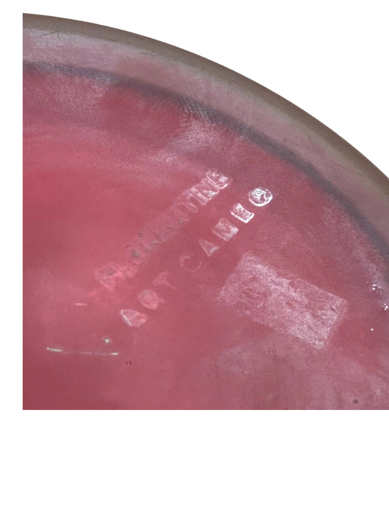 Monumental Antique Art Nouveau BOHEMIAN Cameo Cranberry Glass Vase