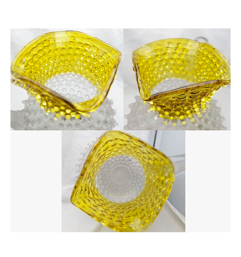 Hobbs EAPG Frances Dew Drop Hobnail Lemonade Pitcher Set