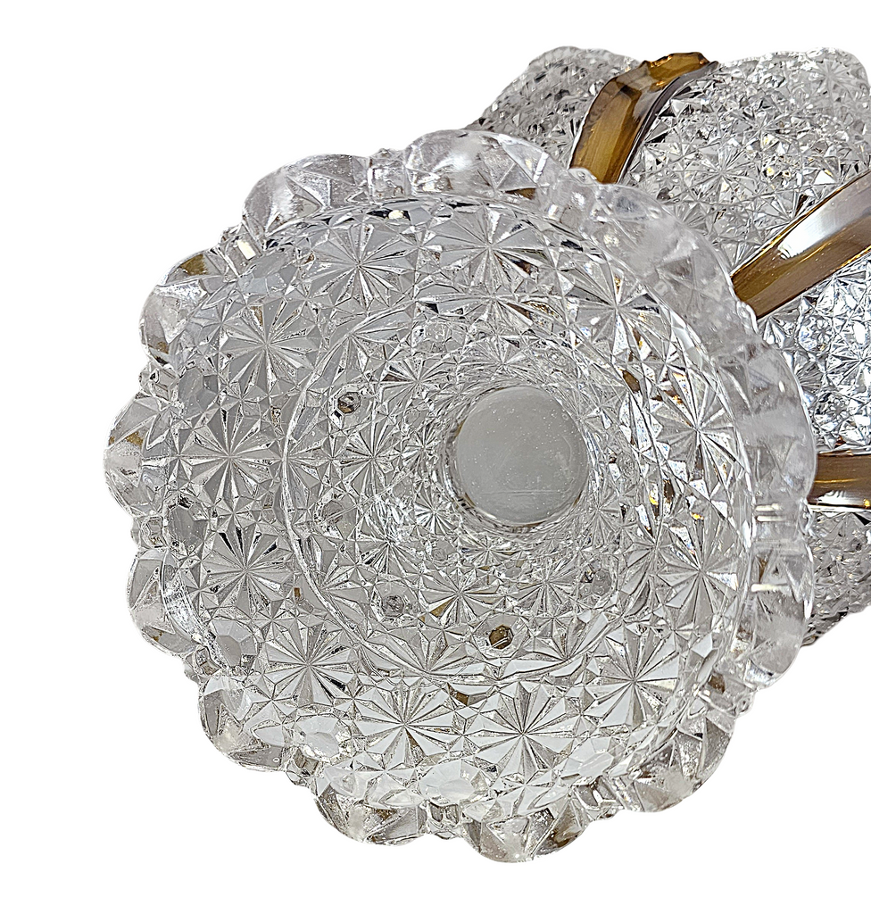 Antique EAPG Duncan & Sons Amberette Footed Bowl (Ellrose OMN)