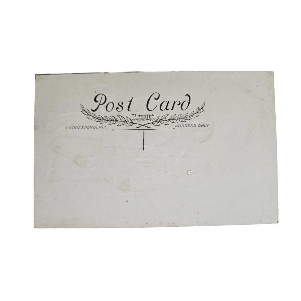 Valentine Postcard Whitney Two Children In Love Be My Valentine Red Background