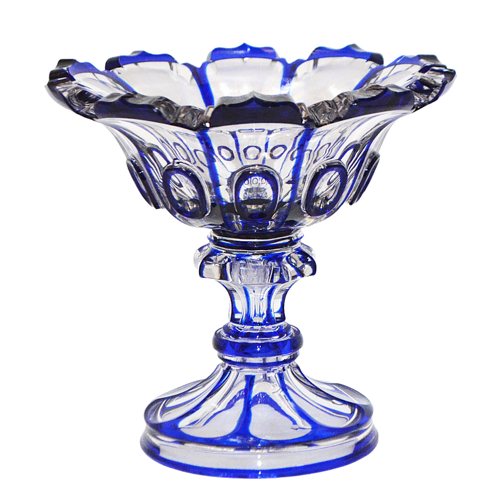 czech glass compote