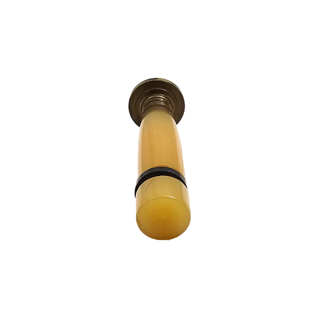 Vintage Art Deco Bakelite Wax Seal Stamp | Monogrammed Butterscotch Desk Accessory