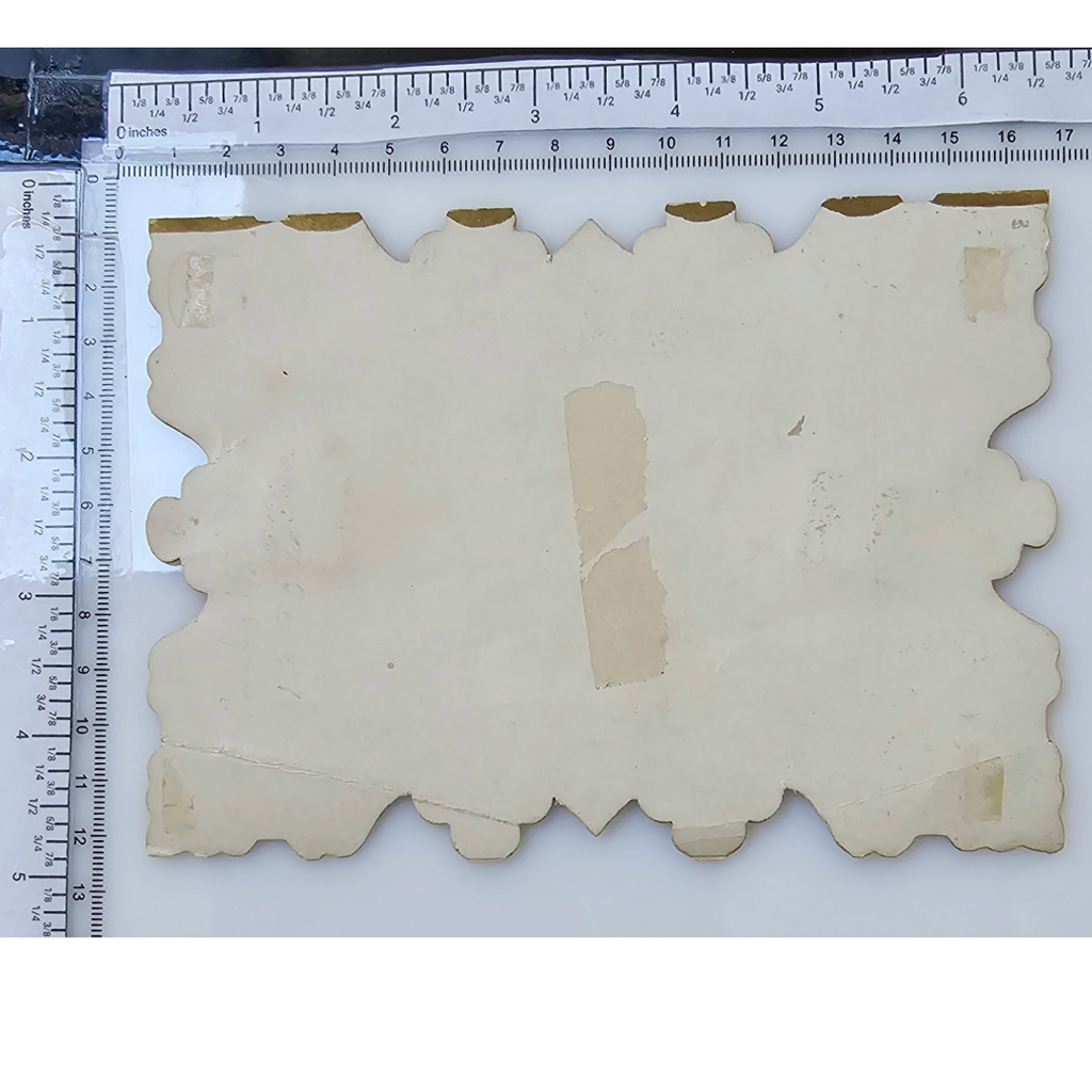 Antique German Die Cut Embossed Paper with Folding Doors of Children Valentine's Card