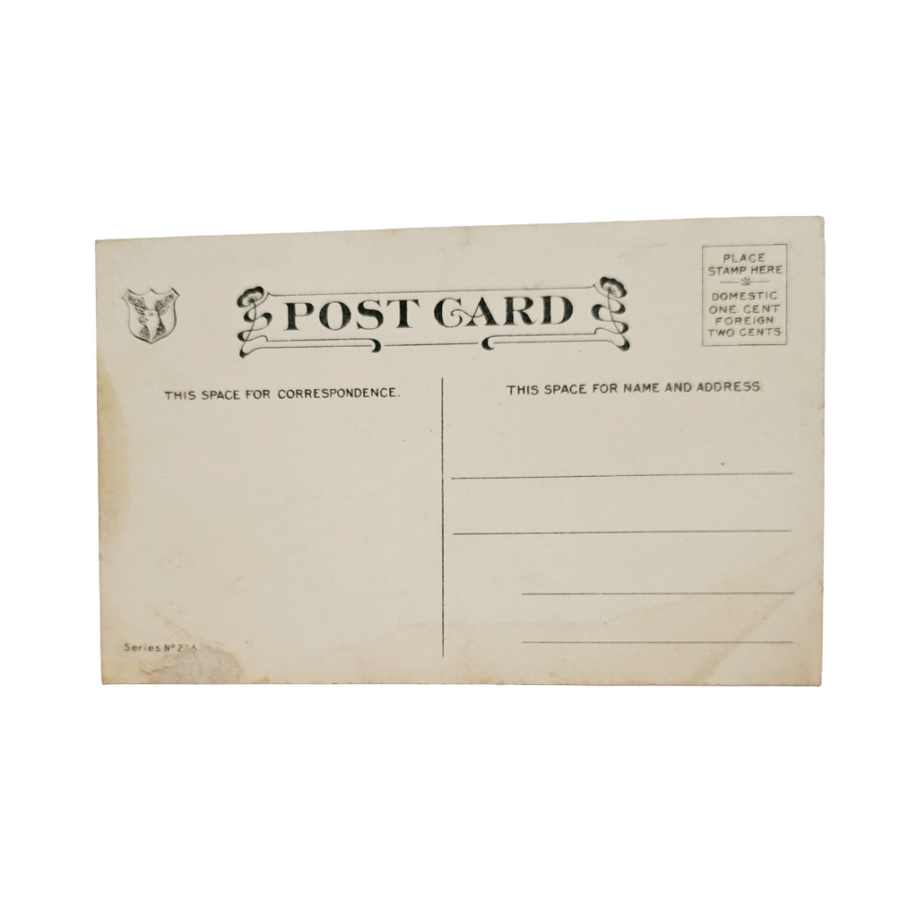 Comic Postcard Woman Saving Man on Ice "Drop Me a Line"