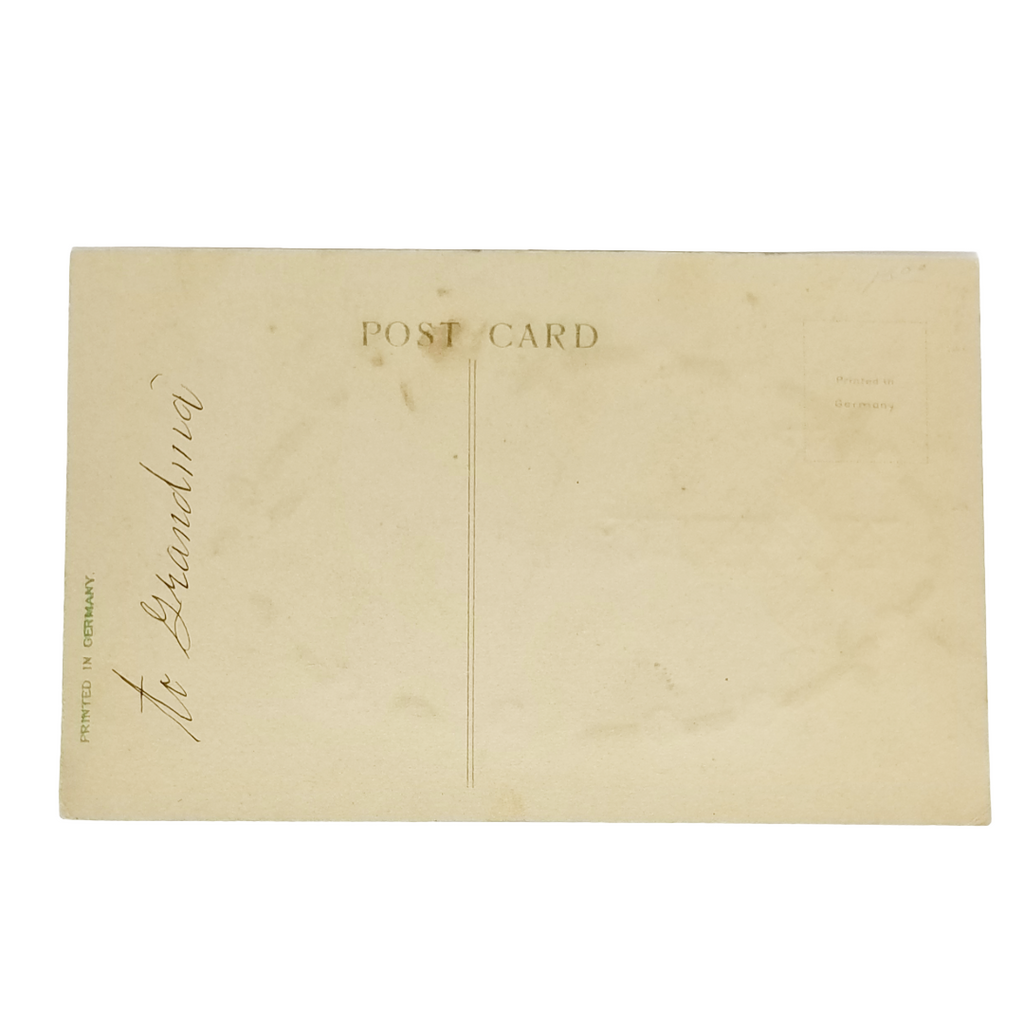 Easter Postcard Holy Cross HTL with White Roses Hold To Light Card