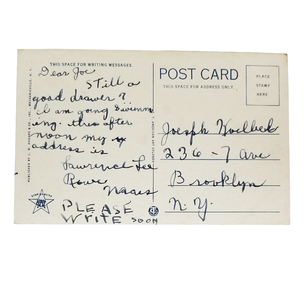 Vintage Mohawk Trail Postcard Deerfield River East of Charlemont Mass