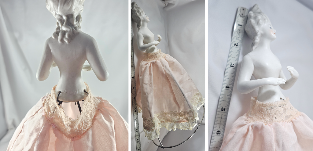 Karl Schneider German Porcelain Half Doll Marie Antoinette Figurine