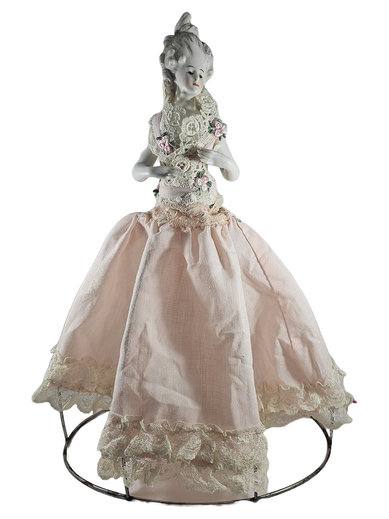 Karl Schneider German Porcelain Half Doll Marie Antoinette Figurine