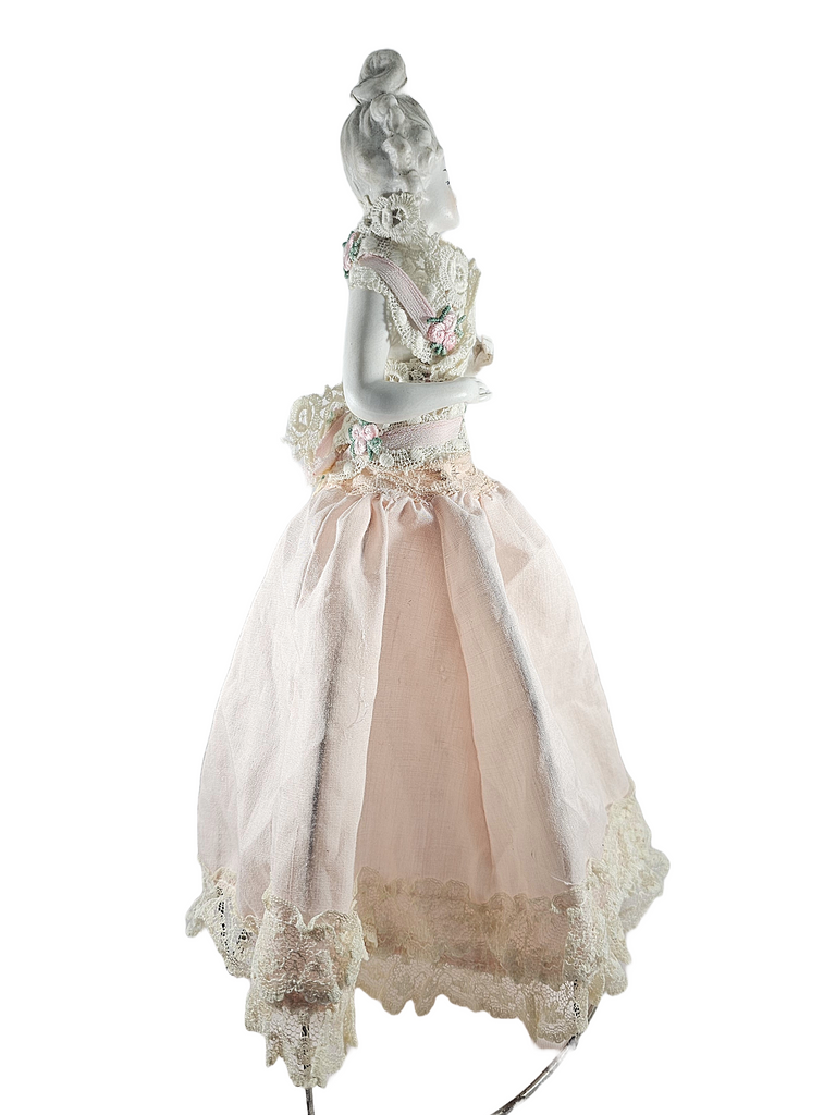 Karl Schneider German Porcelain Half Doll Marie Antoinette Figurine
