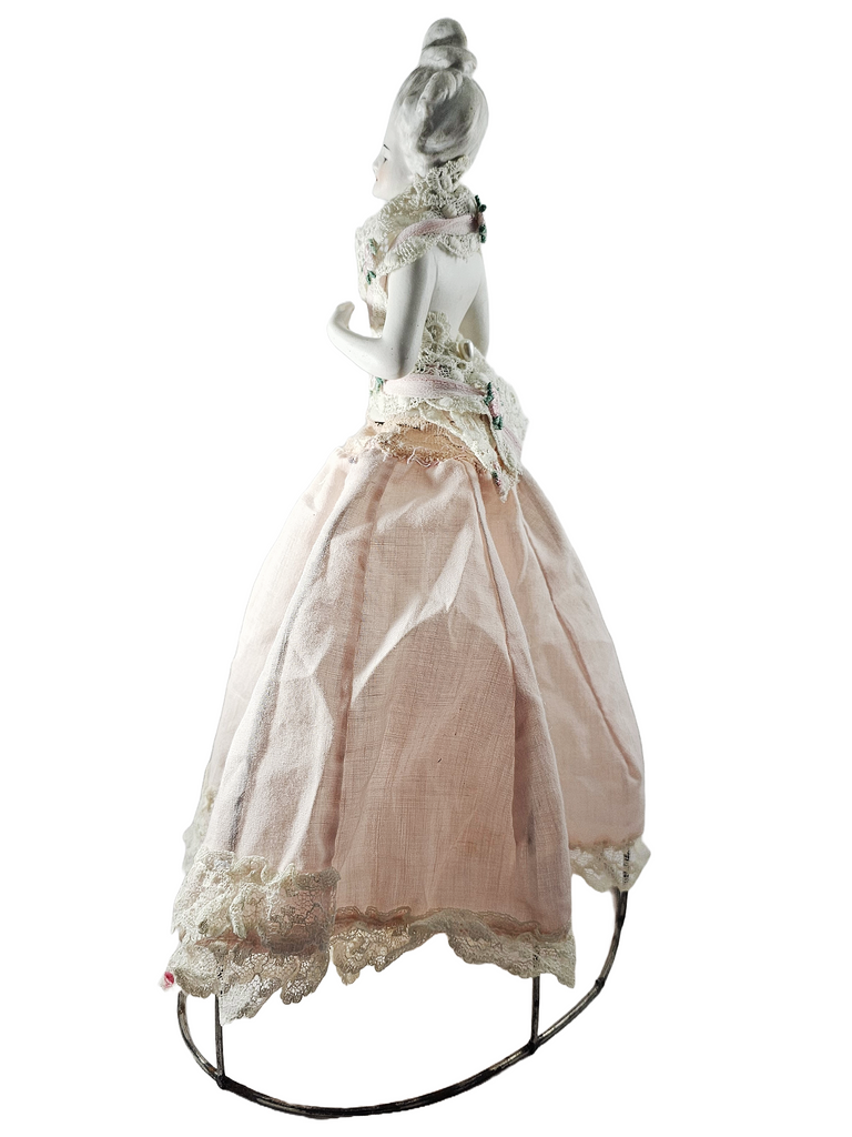 Karl Schneider German Porcelain Half Doll Marie Antoinette Figurine