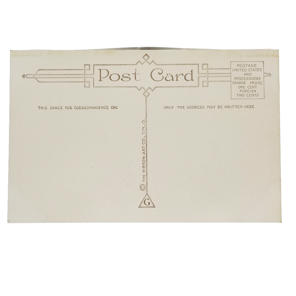 Easter Postcard White Lilies Embossed Card Gibson Publishing