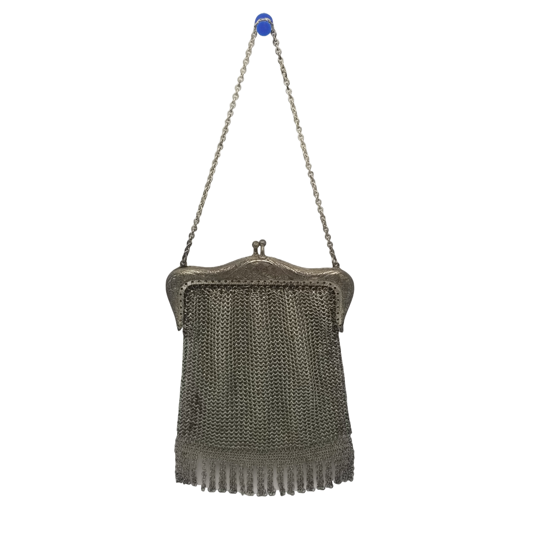 German silver chainmail purse shop