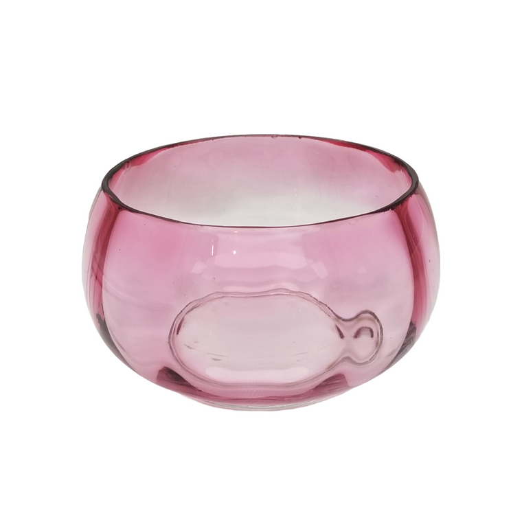 Hobbs Victorian Cranberry Rubina Finger Bowl Circa 1880 EAPG Period Glass