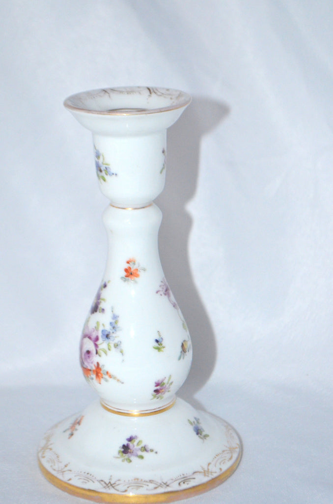 Dresden Hand Painted German Porcelain Candlestick Richard Klemm