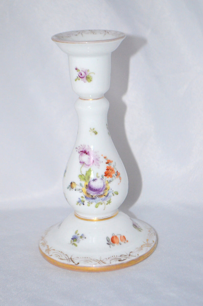 Dresden Hand Painted German Porcelain Candlestick Richard Klemm