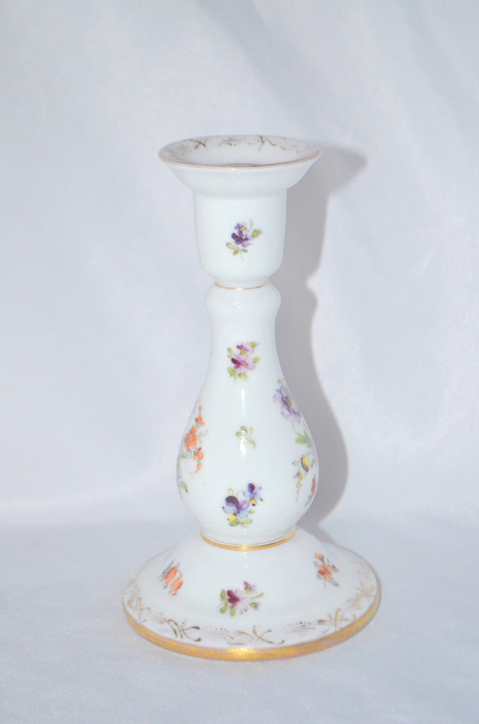 Dresden Hand Painted German Porcelain Candlestick Richard Klemm