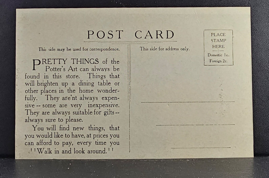 Greencastle PA: Hostetter's Groceries, Vintage Storefront Postcard (1900s)