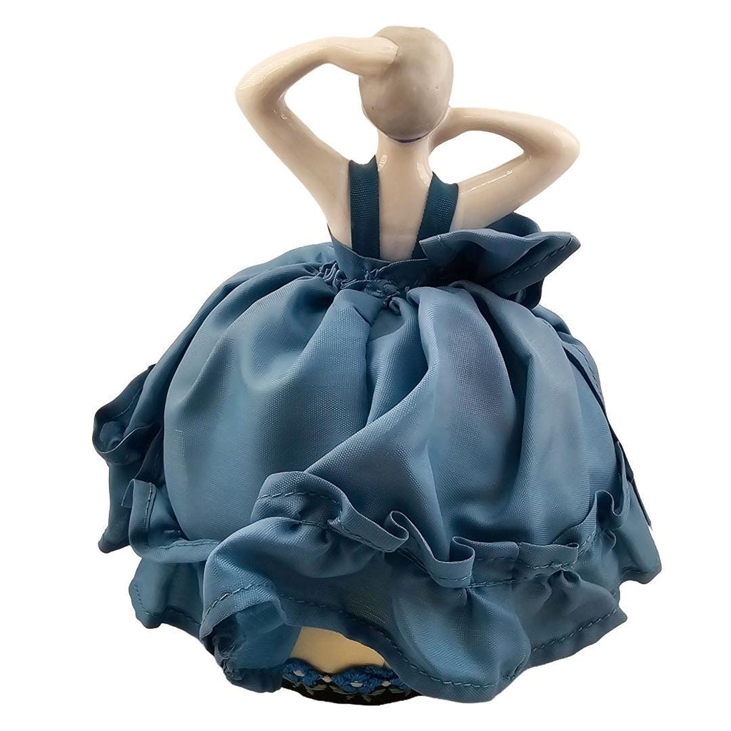 Art Deco German Porcelain Bisque Half Doll Pin Cushion Flapper Legs