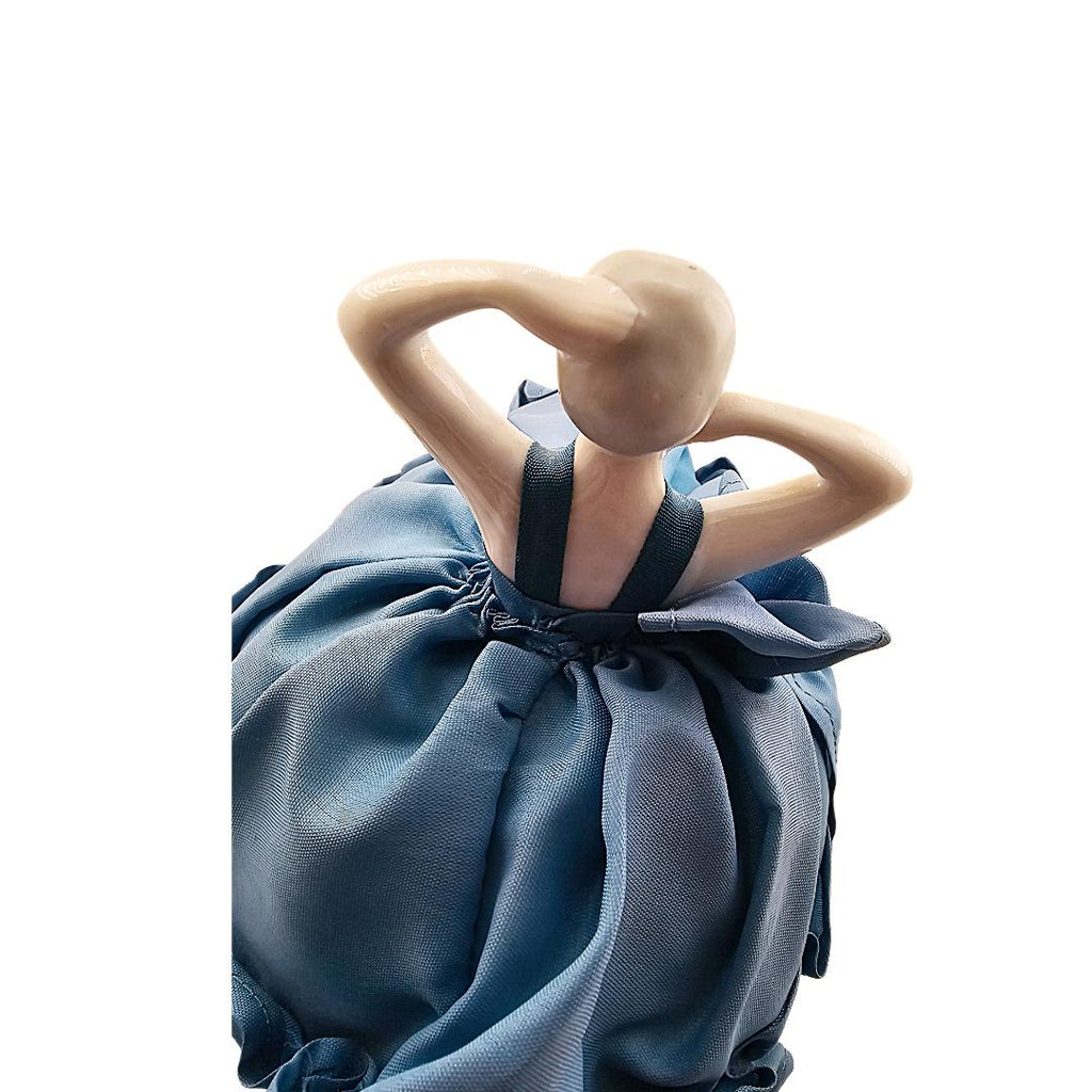 Art Deco German Porcelain Bisque Half Doll Pin Cushion Flapper Legs