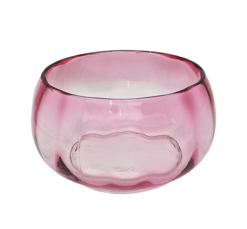 Hobbs Victorian Cranberry Rubina Finger Bowl Circa 1880 EAPG Period Glass