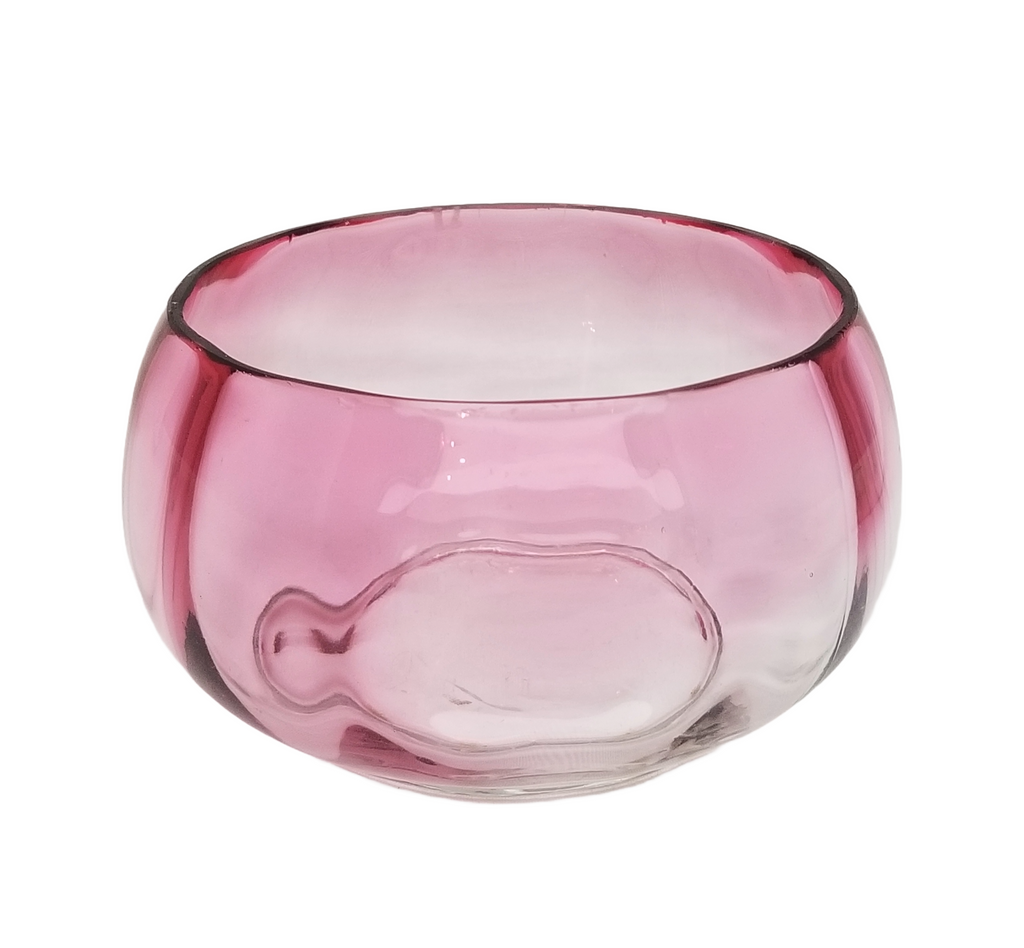 Hobbs Victorian Cranberry Rubina Finger Bowl Circa 1880 EAPG Period Glass