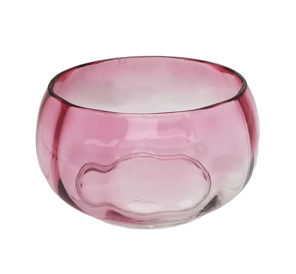 Hobbs Victorian Cranberry Rubina Finger Bowl Circa 1880 EAPG Period Glass