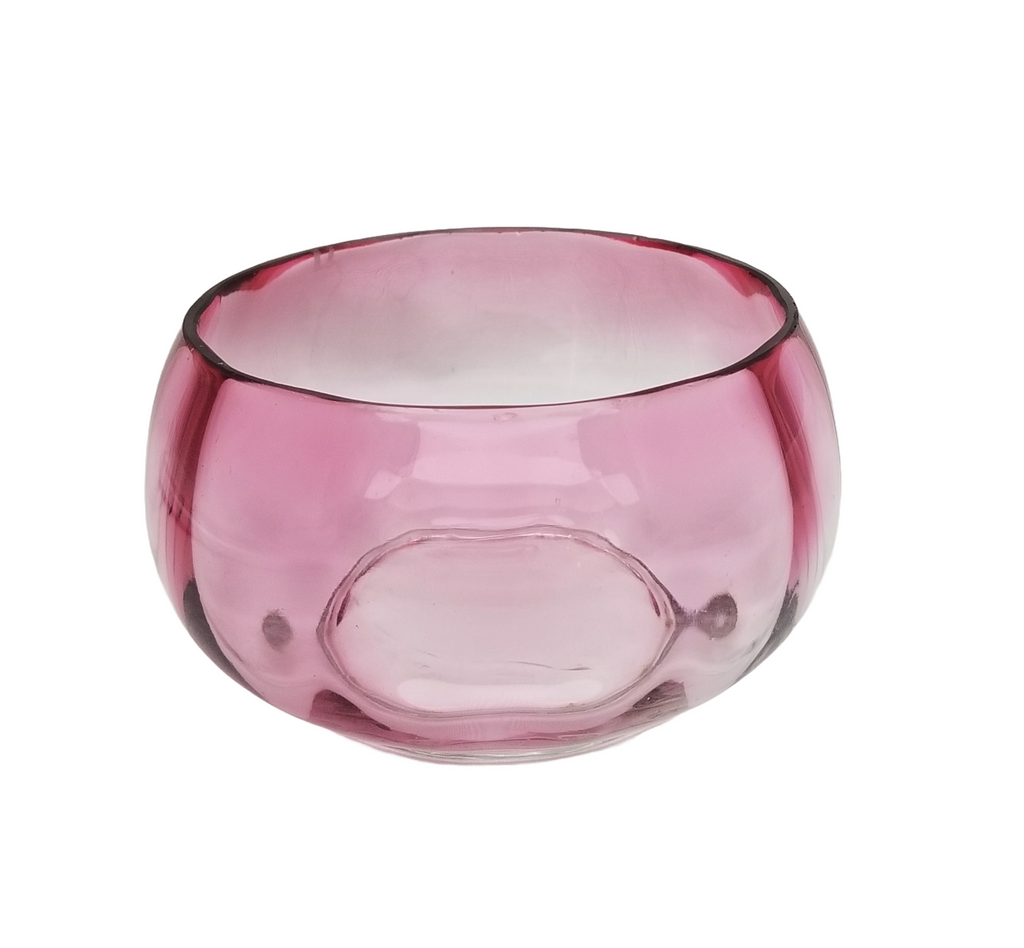 Hobbs Victorian Cranberry Rubina Finger Bowl Circa 1880 EAPG Period Glass