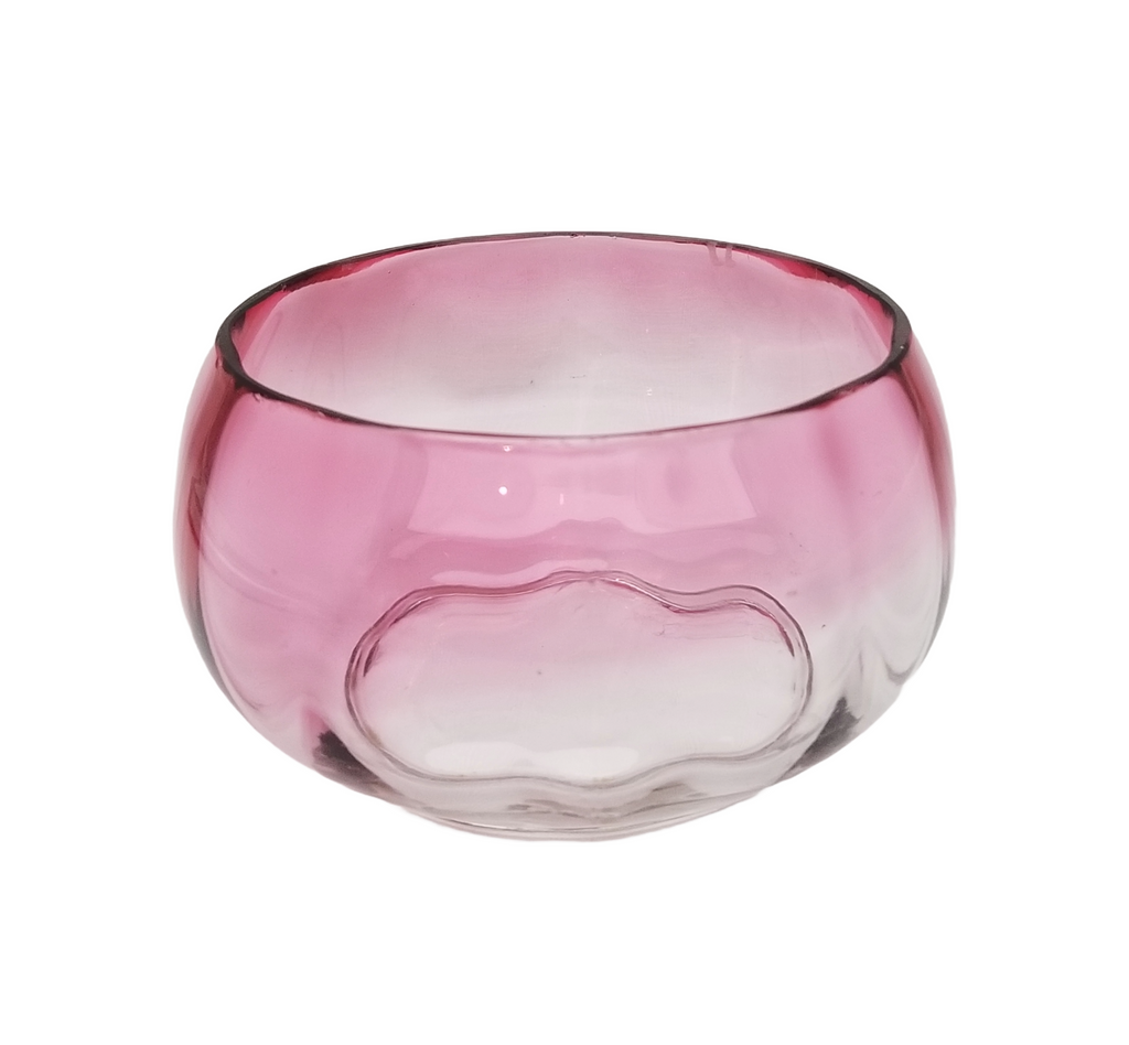 Hobbs Victorian Cranberry Rubina Finger Bowl Circa 1880 EAPG Period Glass