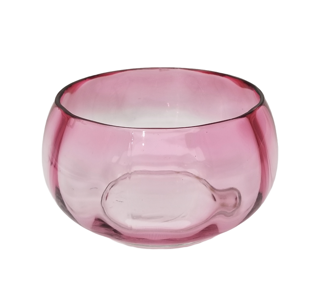 Hobbs Victorian Cranberry Rubina Finger Bowl Circa 1880 EAPG Period Glass