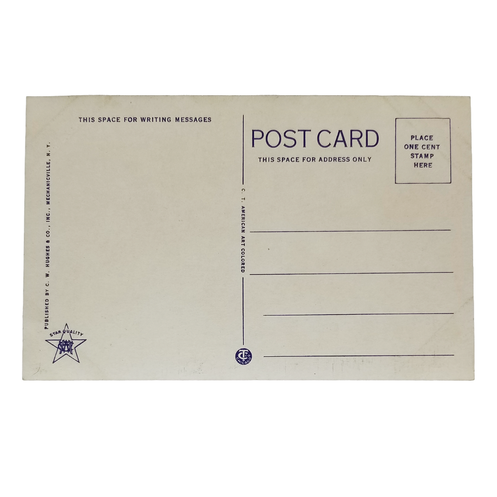 Vintage Linen Postcard 1940 Methodist Episcopal Church North Adams MA