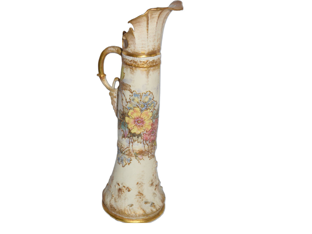 Amphora RSTK Floral Painted Tepliz Ewer Vase